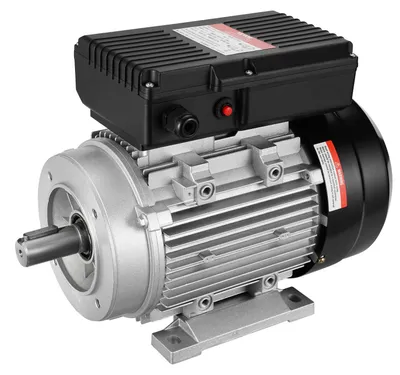 Image de VEVOR 1,1 kW Moteur électrique 2800 tr/min, AC 220-240 V 7,1 A, 90 S, cadre B34, moteur de compresseur d'air monophasé, arbre cannelé 24 mm, rotation droite/gauche pour machines agricoles et outils généraux