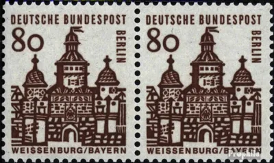 Produktbild von Briefmarken Berlin (West) 1964 Mi 249wP waagerechtes Paar postfrisch Bauwerke