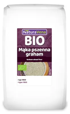 MĄKA PSZENNA GRAHAM TYP 1850 BIO 1 kg - NATURAVENA