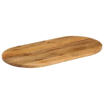 Immagine prodotto di vidaXL Piano da tavolo 100x50x2,5 cm ovale in legno massiccio di mango