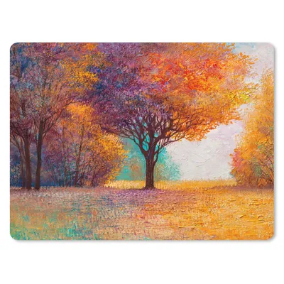Produktbild von MuchoWow® Mauspad Mousepad Malerei - Baum - Farben - Ölfarbe 40x30 cm - Mousepads - Maus Mat - Pad - Mausunterlage - Anti Rutsch