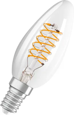Produktbild von OSRAM Dimmbare LED-Lampen, Vintage-Edition, 40 Watts Ersatz, E14, B-shape, 2700 Kelvin, Warm weiß, Klares Glas, single Pack
