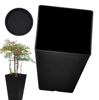 Productafbeelding van Decoratieve Vierkante Bloempot van Hars voor Binnen en Buiten