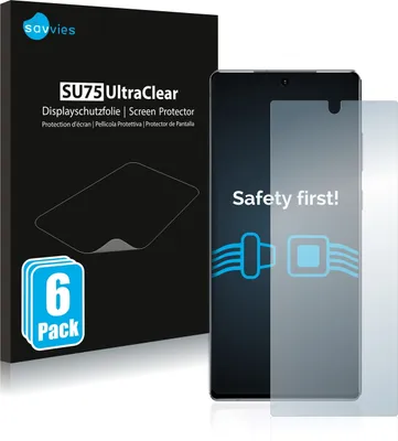 Produktbild von 6x Für Samsung Galaxy Note 20 5G Schutzfolie Savvies Displayschutz Display Schutz Folie Klar Transparent