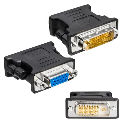 Image de Adaptateur DVI-D mâle 24+1 Dual-Link/VGA femelle