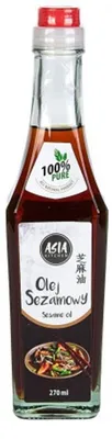 Zdjęcie produktu dla Olej sezamowy 100% 270ml - Asia Kitchen