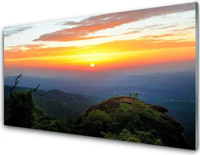 Produktbild von Acrylglasbilder 100x50 Wandbild Druck Gebirge Wälder Landschaft