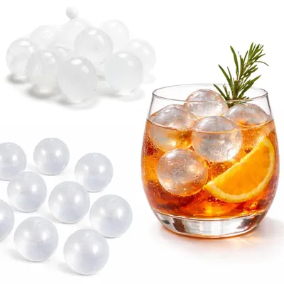 Eiswürfel, 10 Stück, wiederverwendbar, transparente Kugeln