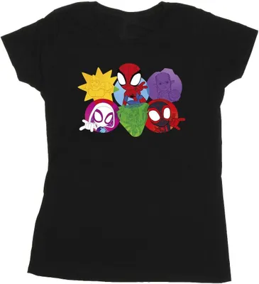 Produktbild von Marvel - "Spidey And His Amazing Friends" T-Shirt für Damen BI50198 (L) (Schwarz)