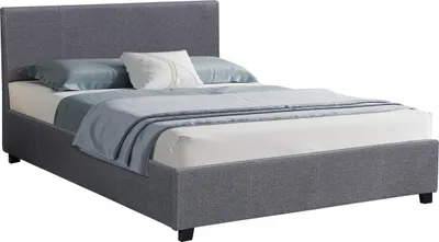 Produktbild von Doppelbett mit Bettkasten "Carla" - 160 x 200 - Grau