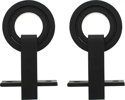 Produktbild von Intersteel 2-teiliges Laufrollen-Set Modern Top 155 mm Schwarz