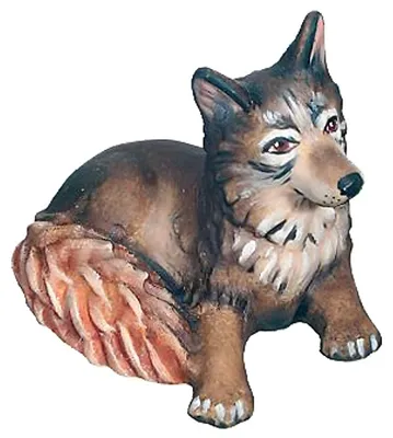 Fuchsfigur aus Ahornholz, handgeschnitzt, 10 cm