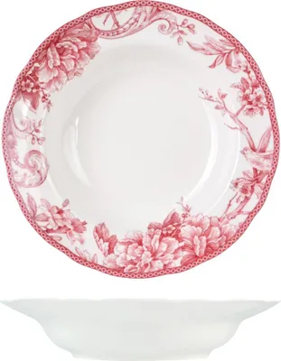 Obrázok produktu pre H&h sada 6 porcelánových polievkových tanierov Primrose 22,5 cm