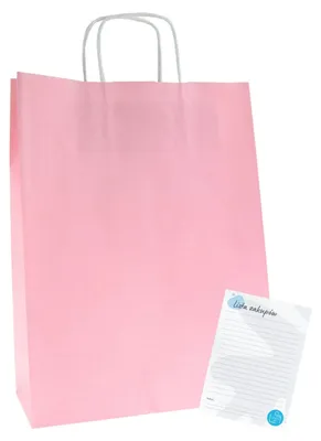 Produktbild von Torby Pro Papiertaschen Rosa für Einkäufe 50 Stück