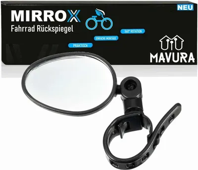 Produktbild von MIRROX Fahrrad Rückspiegel Spiegel Lenker Universal e-Bike 360° verstellbar