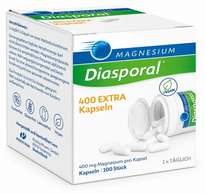 Produktbild von MAGNESIUM DIASPORAL 400 Extra Kapseln 180St PZN 10192609