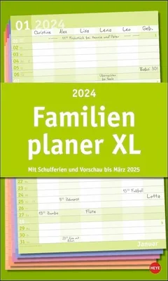 Produktbild von Familienplaner XL 2024 - Kalender - Basic
