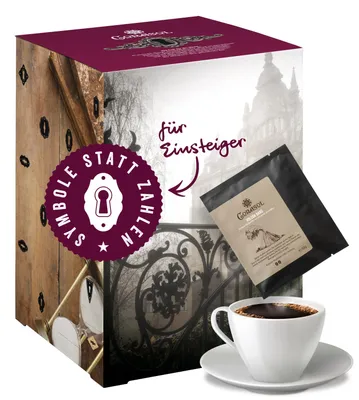 Produktbild von Corasol Escape & Kaffee Adventskalender für Einsteiger: Mord im Herrenhaus (240 g)