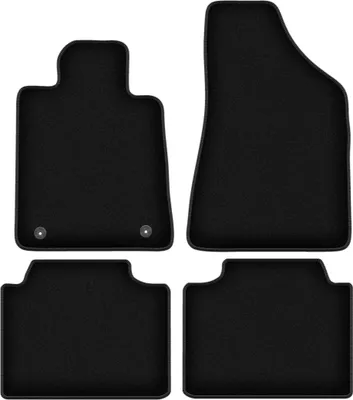 Zdjęcie produktu dla Dywaniki welurowe do Renault Safrane liftback (1992-2000) - czarne dywaniki samochodowe BASIC komplet (4 szt.)