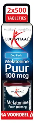 Produktbild von Melatonin Pur 100 mcg Doppelpackung 2 x 500 Tabletten