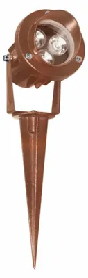 Immagine prodotto di Proiettore LED da Esterno Caddie 3 con Ottica 45 Gradi, Temperatura Colore 2200K, Finitura Corten Texturizzato - Beneito & Faure Outdoor