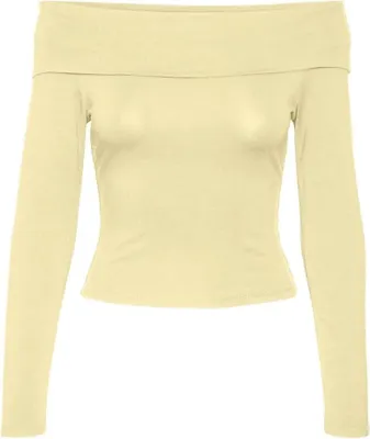 Image de Vero Moda Theodosia T-shirt manches longues Beige S Femme Beige S