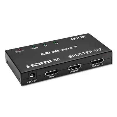 Zdjęcie produktu dla Qoltec Rozdzielacz Splitter 2Xhdmi 4Kx2K | 3.4Gb/S
