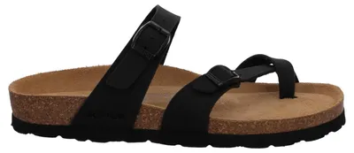 Produktbild von Rohde Damen Zehentrenner Pantolette Alba 5594, Größe:39 EU, Farbe:Schwarz