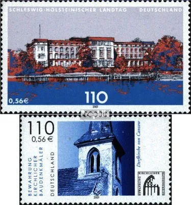Produktbild von Briefmarken BRD (BR.Deutschland) 2001 Mi 2198,2199 (kompl.Ausg.) gestempelt Landesparlamente