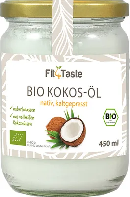 Produktbild von Fit4Taste  Kokosöl 450ml / NL-BIO-01