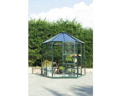 Obrázok produktu pre Vitavia Hera 4500 skleník, 3 mm tvrdené bezpečnostné sklo, 6 mm HPK, zelený (vrátane základu)