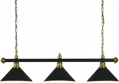 Produktbild von Winsport Billardlampe "London", Messing, Schwarz lackiert, Schwarz