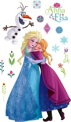 Image de Sticker mural Disney La Reine des Glaces Nordix été XXL bleu et violet - 612431 - 127 x 200 cm