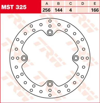 Image de TRW Disque de frein Trw rond rigide Abe