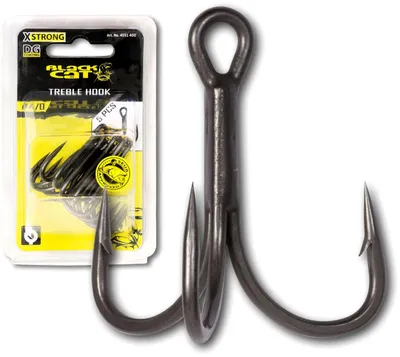 Produktbild von Black Cat Drillinge DG - 5 Wallerhaken, Größe:2/0