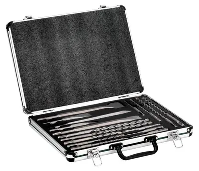Produktbild von Metabo 628414000 Meissel-Set 17teilig 5 mm 6 8 10 12 14 m, Rotationshammer, Bohrerbit-Set, 5 mm, 110 mm, Universal, SDS Plus