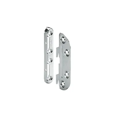 Produktbild von Bettverbindungsbeschlag Stahlverzinkt 2 Haken 100 mm