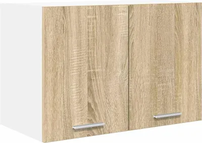 Obrázok produktu pre vidaXL Nástenná skrinka s úložným priestorom Sonoma dub a biela 60 x 31 x 40 cm