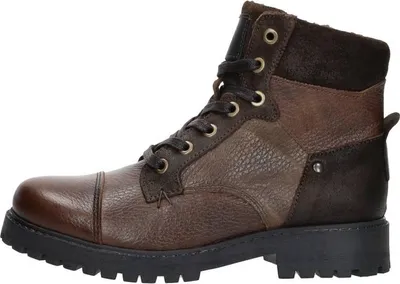 Productafbeelding van SUB55 Veterschoenen Hoog Veterschoenen Hoog - donkerbruin - Maat 33