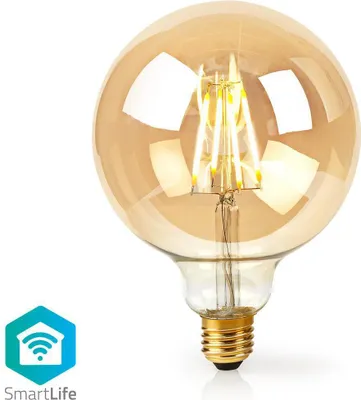 Produktbild von Nedis WIFILF10GDG125, 5 W, E27, 500 lm, 20000 h, Warmweiß