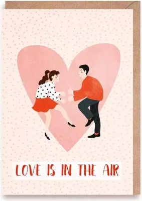 Produktbild von Valentinstagskarte „Love is in the Air“, Öko-Umschlag – Cardie
