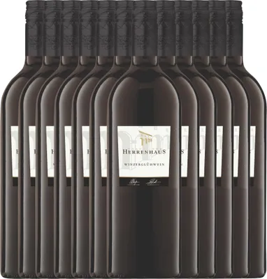 Produktbild von 12er Paket - Roter Herrenhaus Glühwein 1,0 l - Lergenmüller