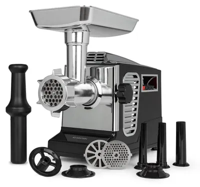 Obrázok produktu pre Klarstein Kraftprotz, elektrický mlynček na mäso, 700W/1800W, čierna/strieborná