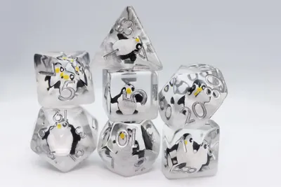 Image de Jeu de dés Foam Brain Games Baby Pingouin pour jeux de rôle