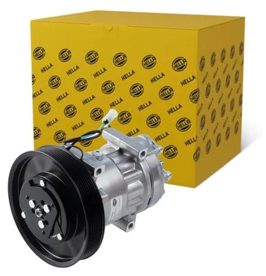 Immagine prodotto di Compressore dell'aria condizionata 24 V, Ø 176 mm, HELLA Thermo-Expertise, compatibile, tra l'altro, con VOLVO FM