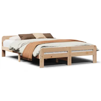Produktbild von vidaXL Massivholzbett ohne Matratze 150x200 cm Kiefernholz