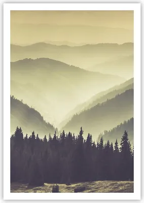 Produktbild von Poster - Poster ohne Rahmen - Berge Wald Natur - 70x100 cm - Wand Bild - Wanddeko - Wandbilder - Kunstposter - Wandposter - Bilder - Kunstdruck - Wanddekoration - Wandbild - P2XPA70x100-3820