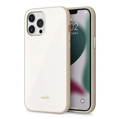 Productafbeelding van Moshi iGlaze hoesje, geschikt voor Apple iPhone 13 Pro Max, 17 cm (6,7 inch), wit