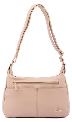 Obrázek produktu pro Dámská Crossbody Taška z Ekokoženky Černá se Zipem a Kapsami Black B UNICA 32x21x10 cm