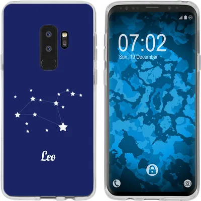 Produktbild von PhoneNatic Case kompatibel mit Samsung Galaxy S9 Plus Silikon-Hülle SternzeichenLeo M4